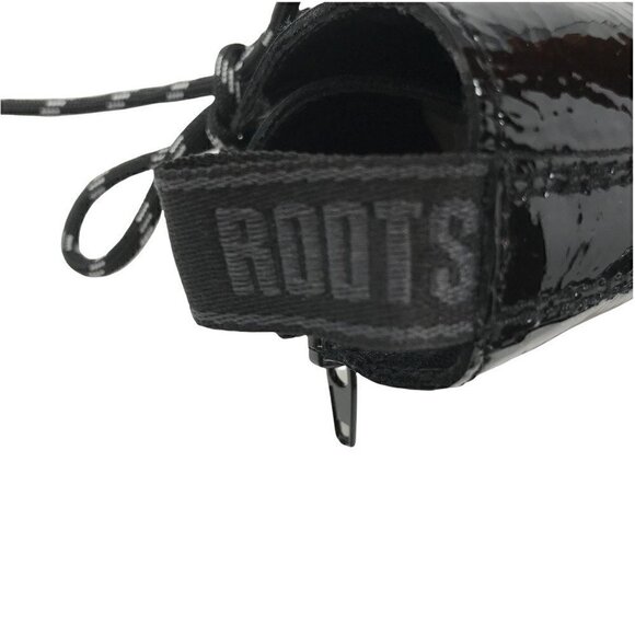 Roots Womens Ankle Booties Combat Boots Black Leather Lace Up Platform Zip 7 NEW - Picture 9 of 10